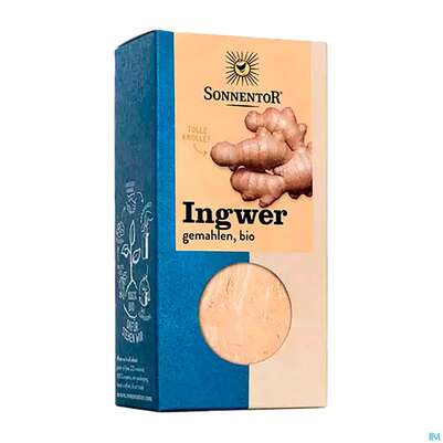 Sie sehen eine Packung Sonnentor Ingwer/bio Gemahlen 00679 30g, Produktbild: 04 Sonnentor Ingwer/bio Gemahlen 00679 30g, A-Nr.: 5477095 - 04