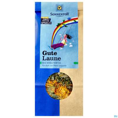 Sie sehen eine Packung Sonnentor Tee/bio Gute Laune Lose 00505 50g, Produktbild: 01 Sonnentor Tee/bio Gute Laune Lose 00505 50g, A-Nr.: 3573831 - 01