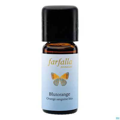 Sie sehen eine Packung Aetherische Oele Farfalla/bio Blutorange 10ml, Produktbild: 01 Aetherische Oele Farfalla/bio Blutorange 10ml, A-Nr.: 5201588 - 01