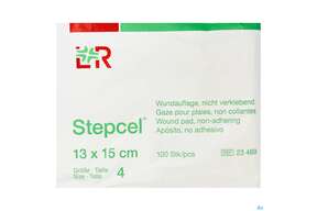 Wundauflagen Stepcel/gazelin Unsteril Gr 4 100st, A-Nr.: 3854116 - 01