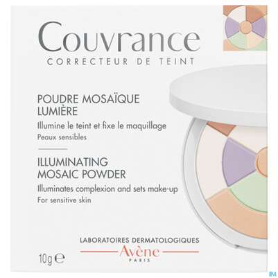 Sie sehen eine Packung Avene Couvrance Mosaikpuder Lumiere Neu 10g, Produktbild: 01 Avene Couvrance Mosaikpuder Lumiere Neu 10g, A-Nr.: 5607304 - 01