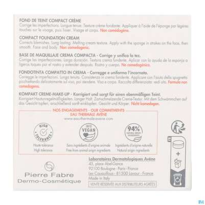 Avene Couvrance Kompakt Creme-make-up Gold 1.4 8,5g, A-Nr.: 5862410 - 03
