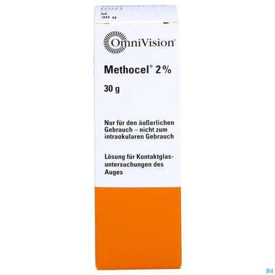 Sie sehen eine Packung Augentropfen Methocel 2% 30g, Produktbild: 01 Augentropfen Methocel 2% 30g, A-Nr.: 3829704 - 01