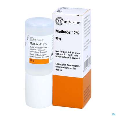 Sie sehen eine Packung Augentropfen Methocel 2% 30g, Produktbild: 04 Augentropfen Methocel 2% 30g, A-Nr.: 3829704 - 04