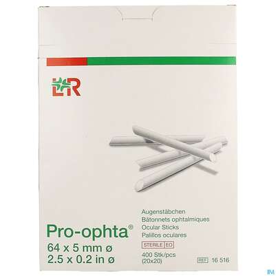Augenstaebchen Pro-ophta 5x 66mm Steril 400st, A-Nr.: 1519276 - 02