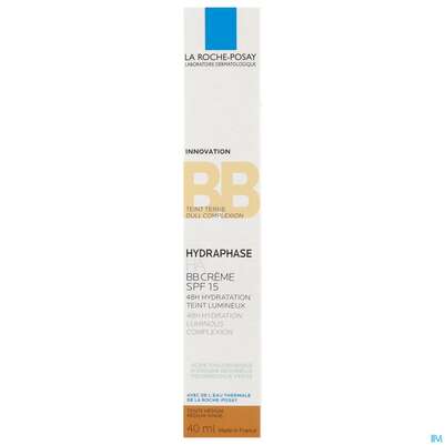 Sie sehen eine Packung La Roche Posay Hydraphase Feuchtigkeitscreme Bb Mittel 40ml, Produktbild: 01 La Roche Posay Hydraphase Feuchtigkeitscreme Bb Mittel 40ml, A-Nr.: 5716039 - 01