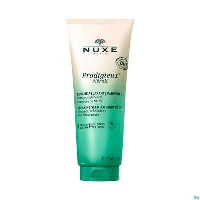 Sie sehen eine Packung Nuxe Prodigieux Duschgel Neroli 200ml, Produktbild: 01 Nuxe Prodigieux Duschgel Neroli 200ml, A-Nr.: 5775527 - 01