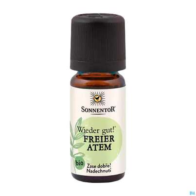 Sie sehen eine Packung Aetherische Oele Sonnentor Bio Freier Atem Alt 15065 10ml, Produktbild: 01 Aetherische Oele Sonnentor Bio Freier Atem Alt 15065 10ml, A-Nr.: 4303878 - 01