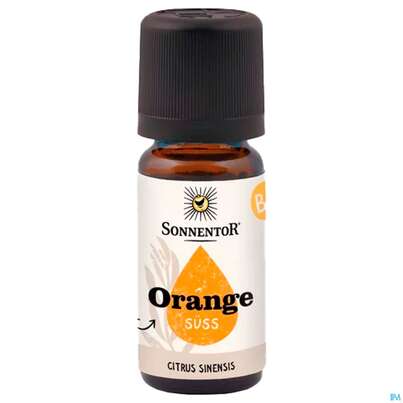Sie sehen eine Packung Aetherische Oele Sonnentor Bio Orange 15037 10ml, Produktbild: 02 Aetherische Oele Sonnentor Bio Orange 15037 10ml, A-Nr.: 4303140 - 02