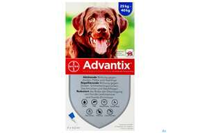 Advantix Spot On F Hunde lösung Z.auftropfen Auf Die Haut Ueber 25kg 4,0ml 4st, A-Nr.: 2454389 - 01