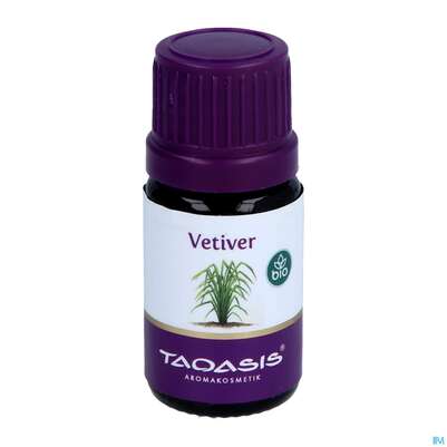 Sie sehen eine Packung Aetherische Oele Taoasis Bio Vetiver 5ml, Produktbild: 03 Aetherische Oele Taoasis Bio Vetiver 5ml, A-Nr.: 3496579 - 03