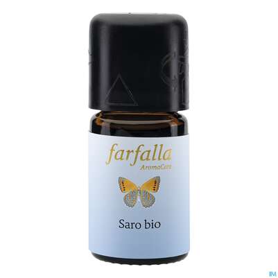 Sie sehen eine Packung Aetherische Oele Farfalla/bio Saro 5ml, Produktbild: 02 Aetherische Oele Farfalla/bio Saro 5ml, A-Nr.: 5464827 - 02