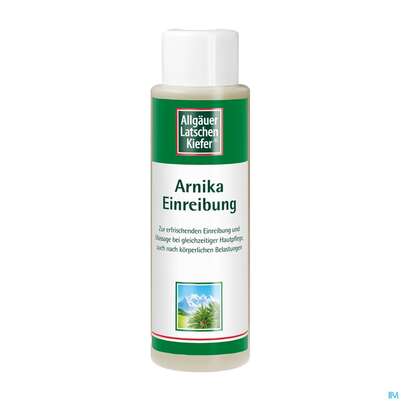 Sie sehen eine Packung Allgäuer Latschenkiefer Arnika Einreibung 500ml, Produktbild: 03 Allgäuer Latschenkiefer Arnika Einreibung 500ml, A-Nr.: 3010795 - 03
