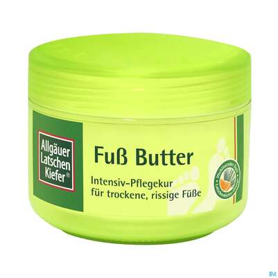 Sie sehen eine Packung Allgäuer Latschenkiefer Fuß Butter 200ml, Produktbild: 01 Allgäuer Latschenkiefer Fuß Butter 200ml, A-Nr.: 3139939 - 01