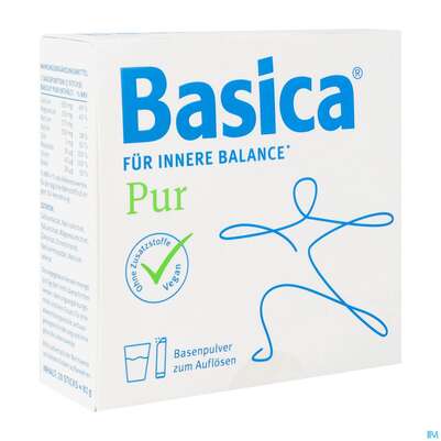 Sie sehen eine Packung Basica Pur Stick Granulat 81g 20st, Produktbild: 03 Basica Pur Stick Granulat 81g 20st, A-Nr.: 4605987 - 03
