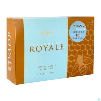 Sie sehen eine Packung Biobee Apiboost Trinkampulle Royale Bio-gelee 20st, Produktbild: 02 Biobee Apiboost Trinkampulle Royale Bio-gelee 20st, A-Nr.: 4120652 - 02