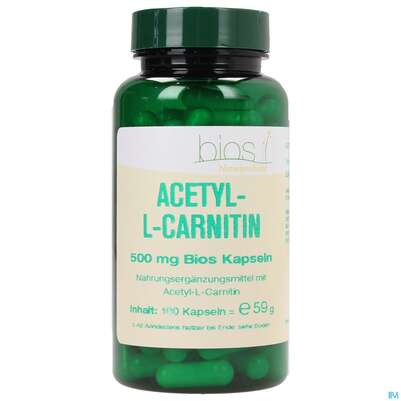 Bios Acetyl-l-carnitin 500mg 100 Kapseln, A-Nr.: 3890589 - 02