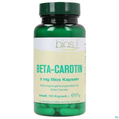 Bios Beta-carotin 5mg 100 Kapseln, A-Nr.: 3890721 - 01