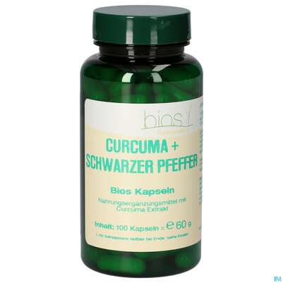 Bios Curcuma+schwarzer Pfeffer 100 Kapseln, A-Nr.: 5231282 - 02