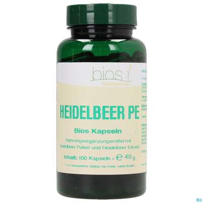 Bios Heidelbeer Pulver-extrakt 100 Kapseln, A-Nr.: 3891531 - 01