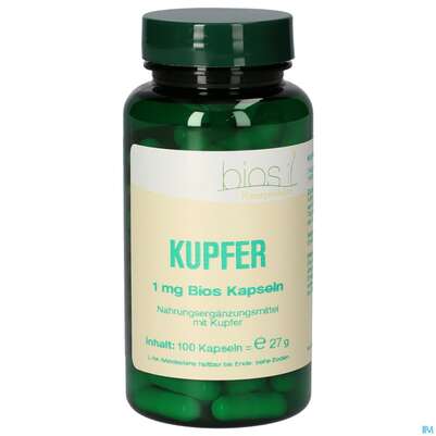Bios Kupfer 1mg 100 Kapseln, A-Nr.: 5231371 - 02