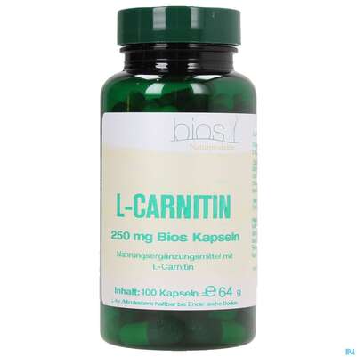 Bios l-carnitin 250mg 100 Kapseln, A-Nr.: 3891991 - 02