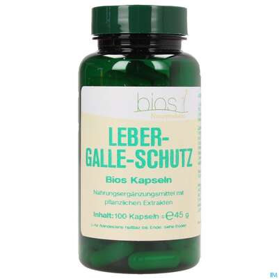 Sie sehen eine Packung Bios Leber-galle-schutz 100 Kapseln, Produktbild: 01 Bios Leber-galle-schutz 100 Kapseln, A-Nr.: 3892068 - 01