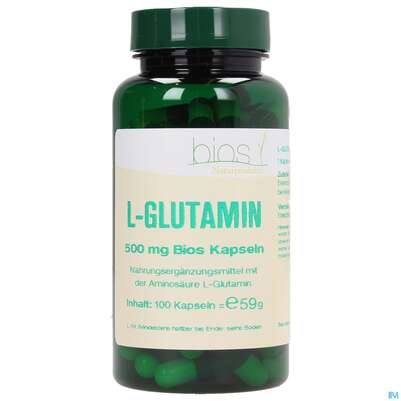 Bios l-glutamin 500mg 100 Kapseln, A-Nr.: 3892074 - 02