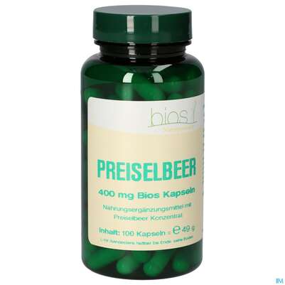 Bios Preiselbeer 400mg 100 Kapseln, A-Nr.: 3892714 - 01