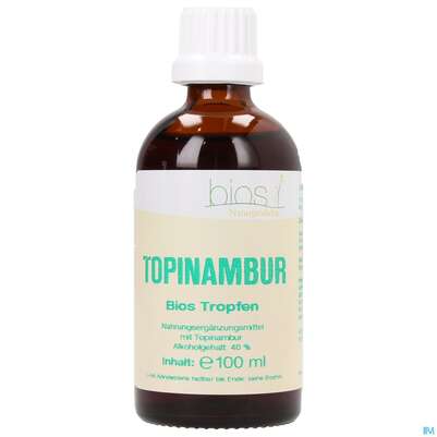 Sie sehen eine Packung Bios Topinambur Tropfen Bios 100ml, Produktbild: 01 Bios Topinambur Tropfen Bios 100ml, A-Nr.: 3893352 - 01