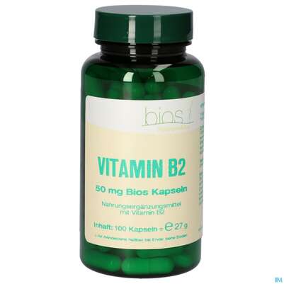 Bios Vitamin B2 50mg 100 Kapseln, A-Nr.: 5303001 - 02