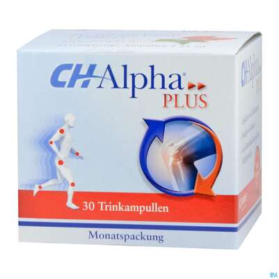 Sie sehen eine Packung Ch-alpha Trink Ampullen 25ml Plus 30st, Produktbild: 02 Ch-alpha Trink Ampullen 25ml Plus 30st, A-Nr.: 3475809 - 02