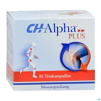 Sie sehen eine Packung Ch-alpha Trink Ampullen 25ml Plus 30st, Produktbild: 03 Ch-alpha Trink Ampullen 25ml Plus 30st, A-Nr.: 3475809 - 03