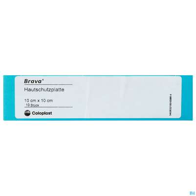 Colostomiezubehoer Coloplast/brava Hautschutz Platte 10x10cm 03210 10st, A-Nr.: 4096155 - 01