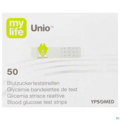 Diagnostika U.zubehoer Blutzuckermessgeraet Mylife Unio Teststreifen 50st, A-Nr.: 4111877 - 02
