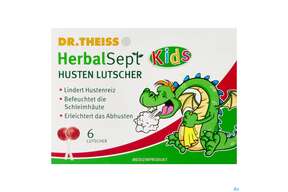 Dr.theiss Herbalsept Kids Lutscher Husten 6st, A-Nr.: 5790604 - 01