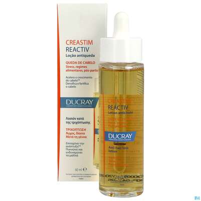 Sie sehen eine Packung Ducray Creastim Anti Haarausfall Intensivlotion Reactiv 60ml, Produktbild: 08 Ducray Creastim Anti Haarausfall Intensivlotion Reactiv 60ml, A-Nr.: 5659726 - 08