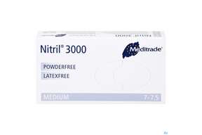 Einmalhandschuhe Eurohelp Puderfrei/latexfrei Nitril Blau M 100st, A-Nr.: 4295280 - 01