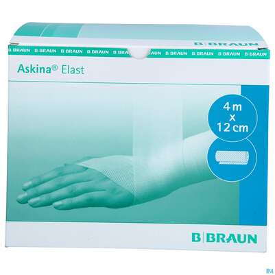 Sie sehen eine Packung Elastische Binden Askina Elast Fixierbinde 4mx 12cm 20st, Produktbild: 01 Elastische Binden Askina Elast Fixierbinde 4mx 12cm 20st, A-Nr.: 1777914 - 01