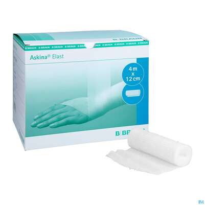 Sie sehen eine Packung Elastische Binden Askina Elast Fixierbinde 4mx 12cm 20st, Produktbild: 05 Elastische Binden Askina Elast Fixierbinde 4mx 12cm 20st, A-Nr.: 1777914 - 05