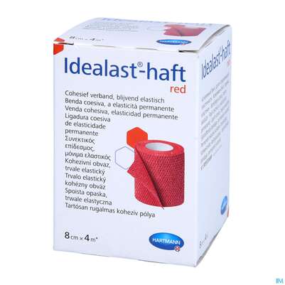 Elastische Binden Idealast/haft Kohaesiv/color Rot 4mx 8cm 1st, A-Nr.: 4174642 - 04