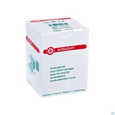 Sie sehen eine Packung Elastische Binden Nobadur Kurzzug Hautf 5mx 10cm 1st, Produktbild: 01 Elastische Binden Nobadur Kurzzug Hautf 5mx 10cm 1st, A-Nr.: 2335383 - 01