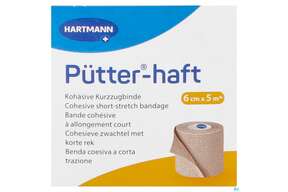 Elastische Binden Puetter-haft Latexfrei Kohaes.kompressionbinde 5mx 6cm 1st, A-Nr.: 4174530 - 01