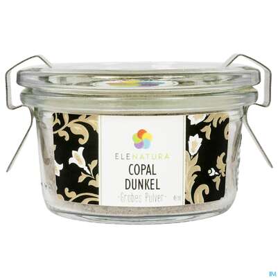 Sie sehen eine Packung Elenatura Raeucher Copal Dunkel Grobes Pulver 48ml, Produktbild: 02 Elenatura Raeucher Copal Dunkel Grobes Pulver 48ml, A-Nr.: 4587901 - 02