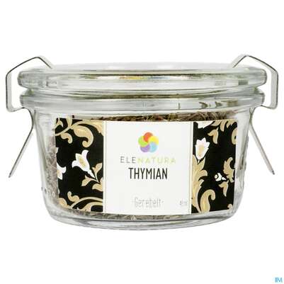 Sie sehen eine Packung Elenatura Raeucher Thymian Gerebelt 48ml, Produktbild: 02 Elenatura Raeucher Thymian Gerebelt 48ml, A-Nr.: 4588272 - 02