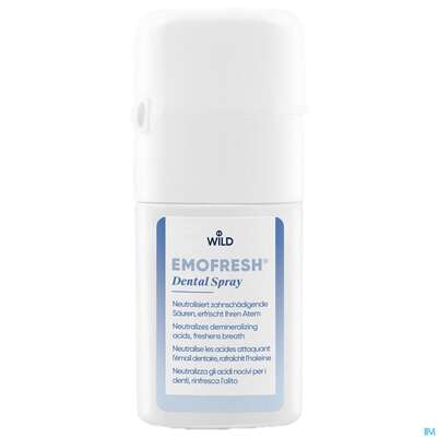 Sie sehen eine Packung Emofresh Zahnspray 15ml, Produktbild: 01 Emofresh Zahnspray 15ml, A-Nr.: 3090179 - 01
