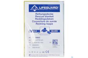 Erste Hilfe Rettungsdecke -healthcare24 160x 210cm Silver Goldh1 16 1st, A-Nr.: 5577158 - 01