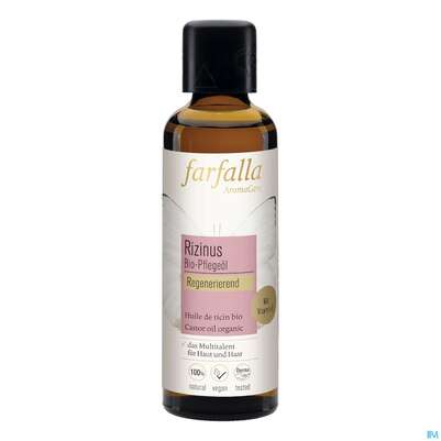 Sie sehen eine Packung Farfalla Rizinus Bio-pflegeoel Regenerierend 75ml, Produktbild: 02 Farfalla Rizinus Bio-pflegeoel Regenerierend 75ml, A-Nr.: 4907895 - 02