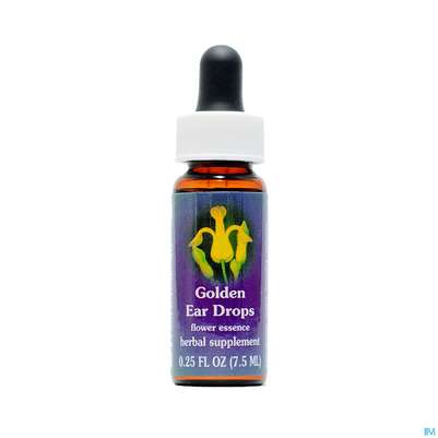 Sie sehen eine Packung Fes Golden Ear Drops 7,5ml, Produktbild: 01 Fes Golden Ear Drops 7,5ml, A-Nr.: 2153920 - 01