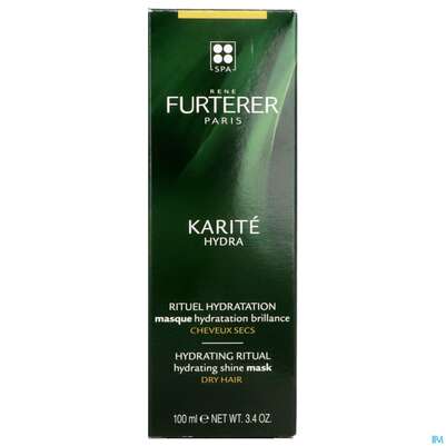 Sie sehen eine Packung Furterer Shea-butter Hydra Feuchtigkeitsspendende Maske 100ml, Produktbild: 01 Furterer Shea-butter Hydra Feuchtigkeitsspendende Maske 100ml, A-Nr.: 5439568 - 01